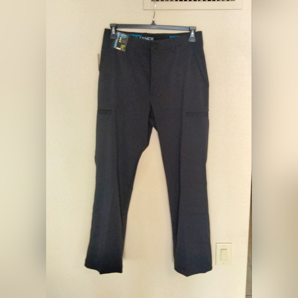 Roundtree Yorke Tan Pants Mens 32x32 NEW Classic Fit Cargo Caviar Black